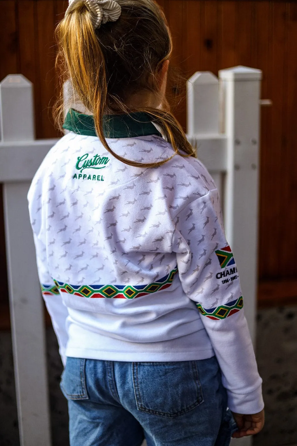CA JNR Supporters Cotton Golfer L/Sleeve | White Amandla