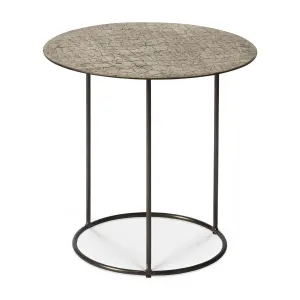 Celeste Side Table - Lava - Taupe