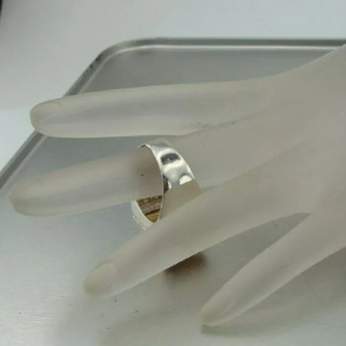 Champagne Ring 9k Rose Gold 925 Silver  8,8.5 Handmade Hadar Designers  () LAST