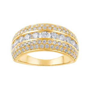 Channel Dress Ring with 1.50ct of Laboratory Grown Diamonds in 9ct Yellow Gold