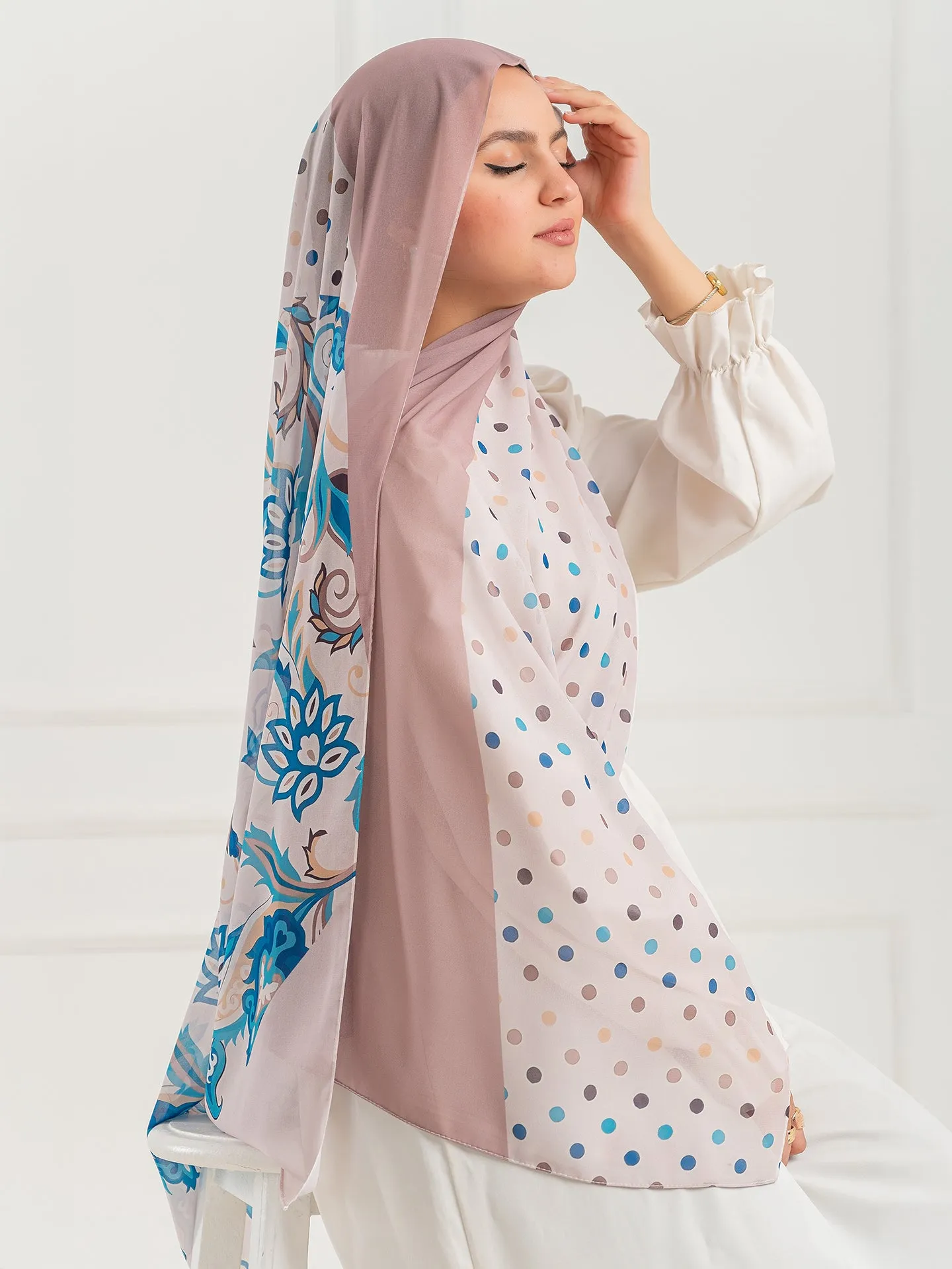 Chiffon Artistic Scarf -D4