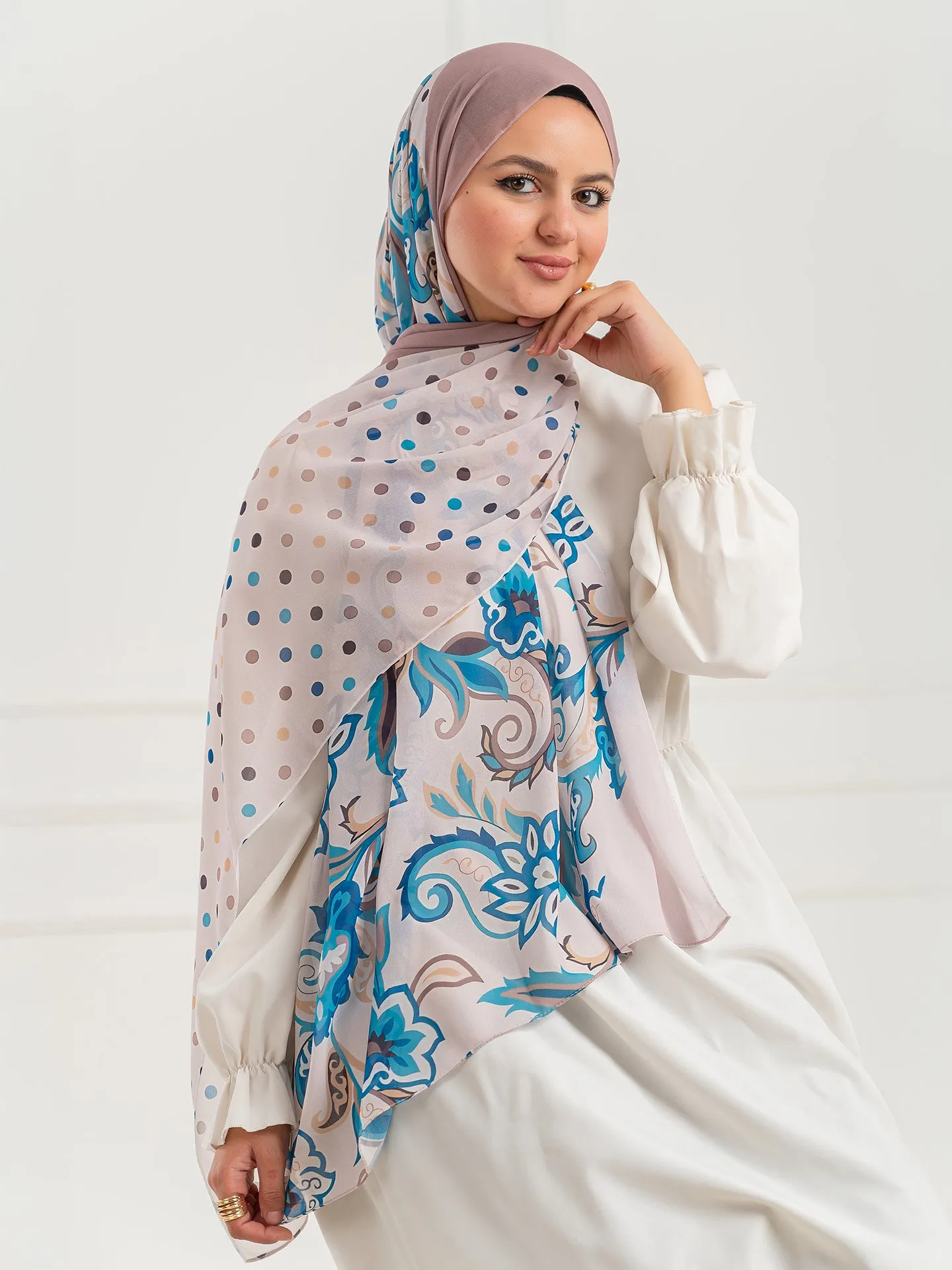 Chiffon Artistic Scarf -D4