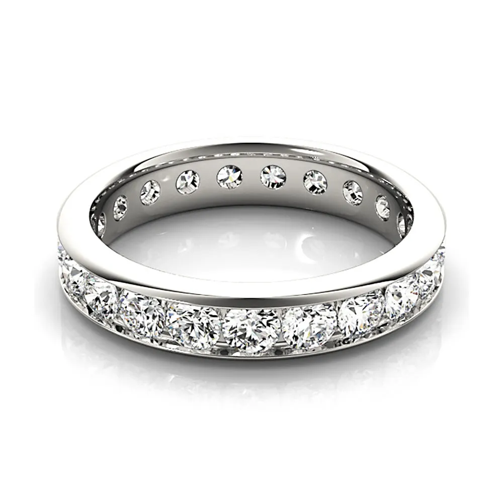 Classic Channel 2.50 ct. Round Diamond Eternity Ring