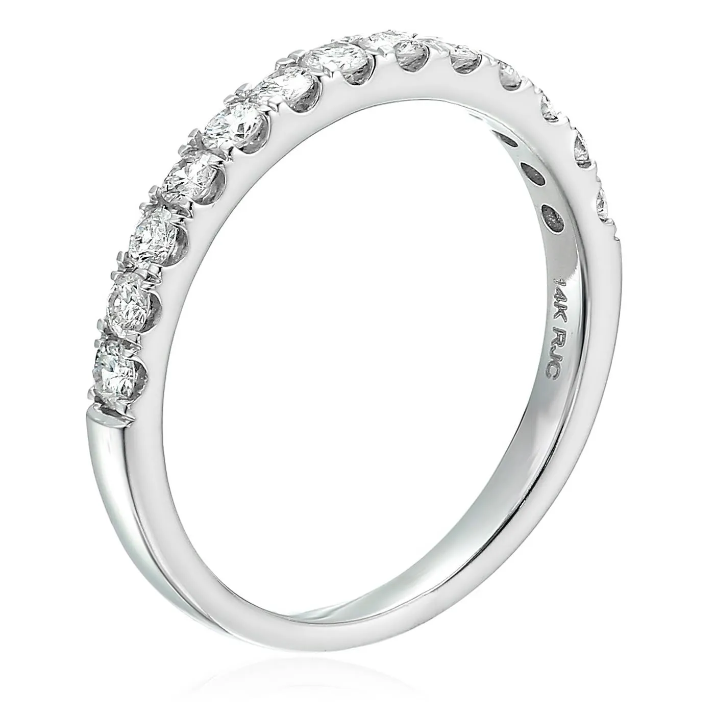 Classic Diamond Half Eternity Wedding Band
