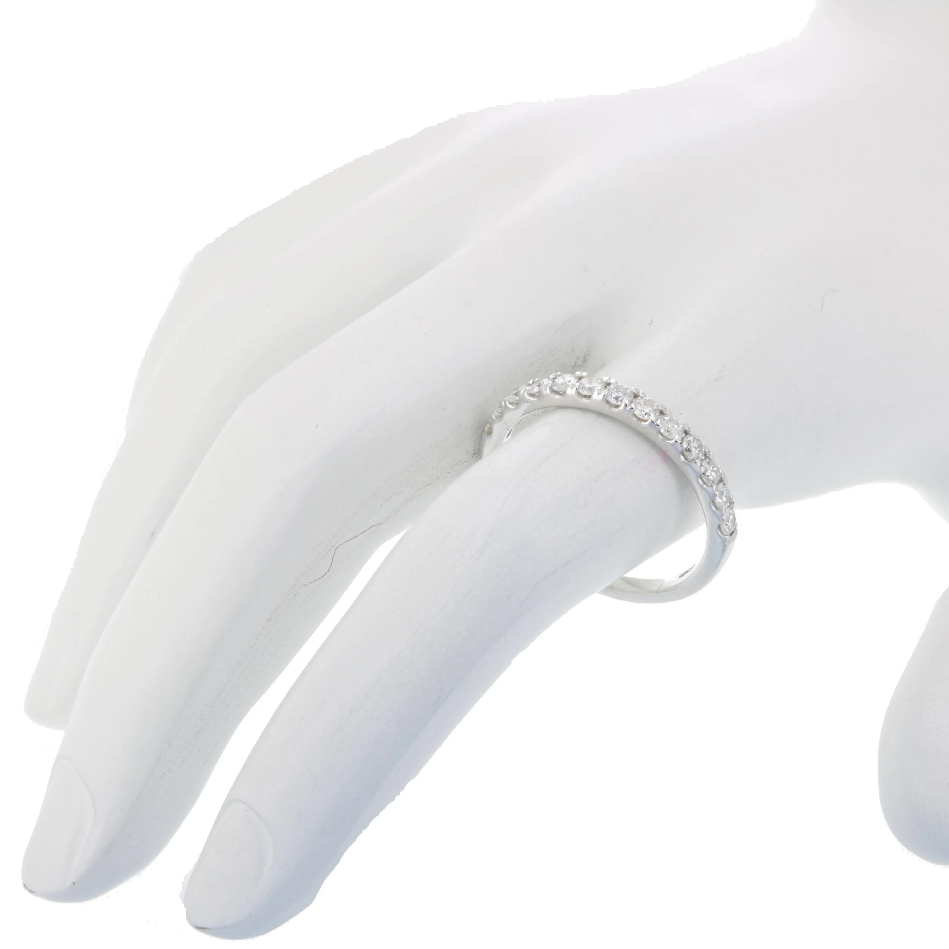 Classic Diamond Half Eternity Wedding Band