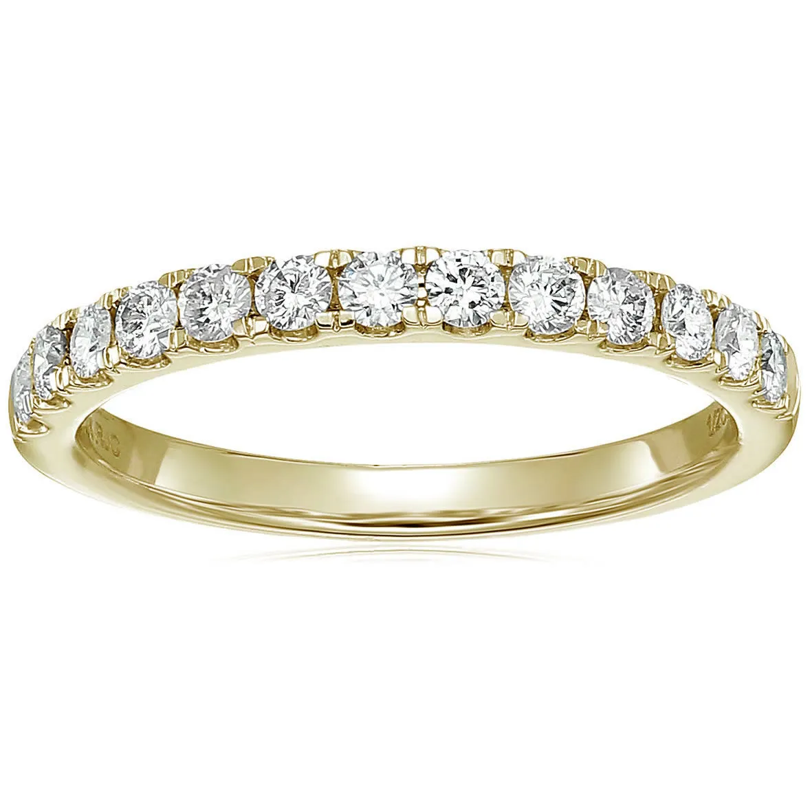 Classic Diamond Half Eternity Wedding Band