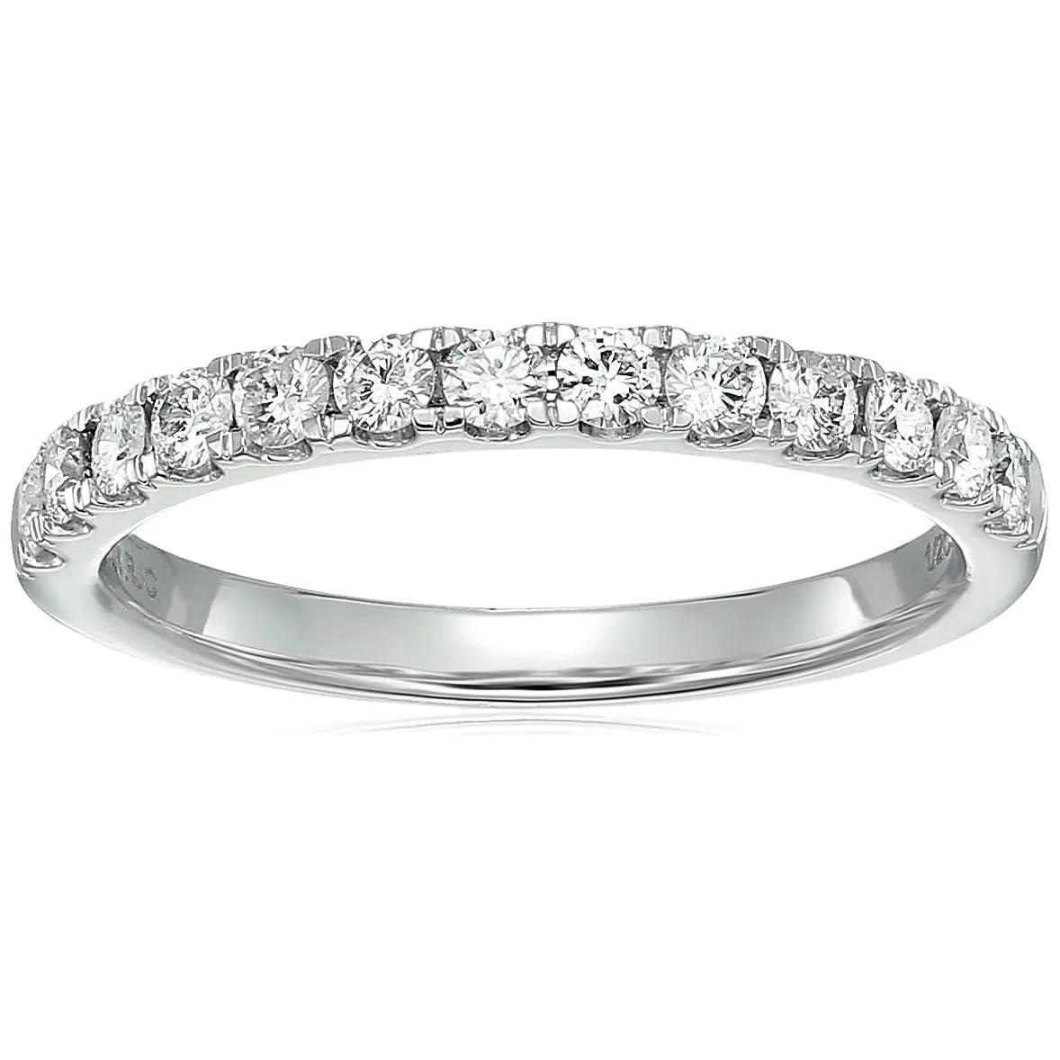 Classic Diamond Half Eternity Wedding Band