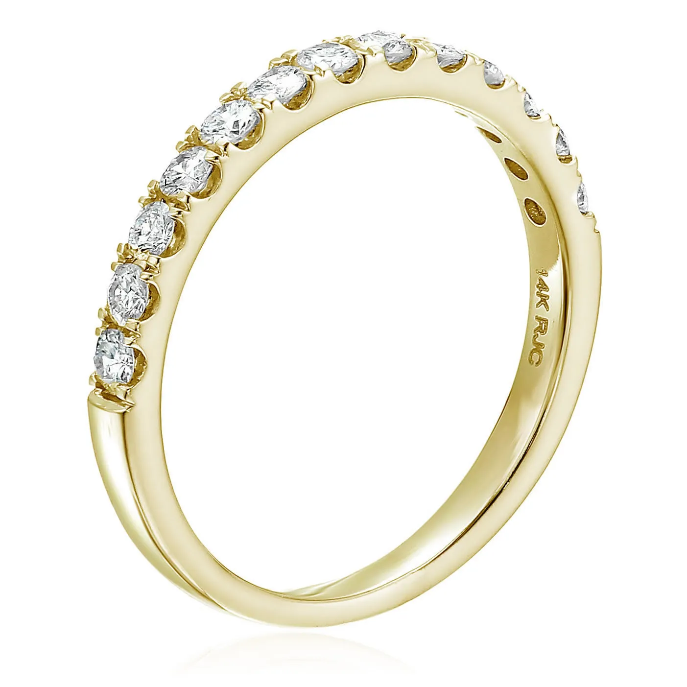 Classic Diamond Half Eternity Wedding Band