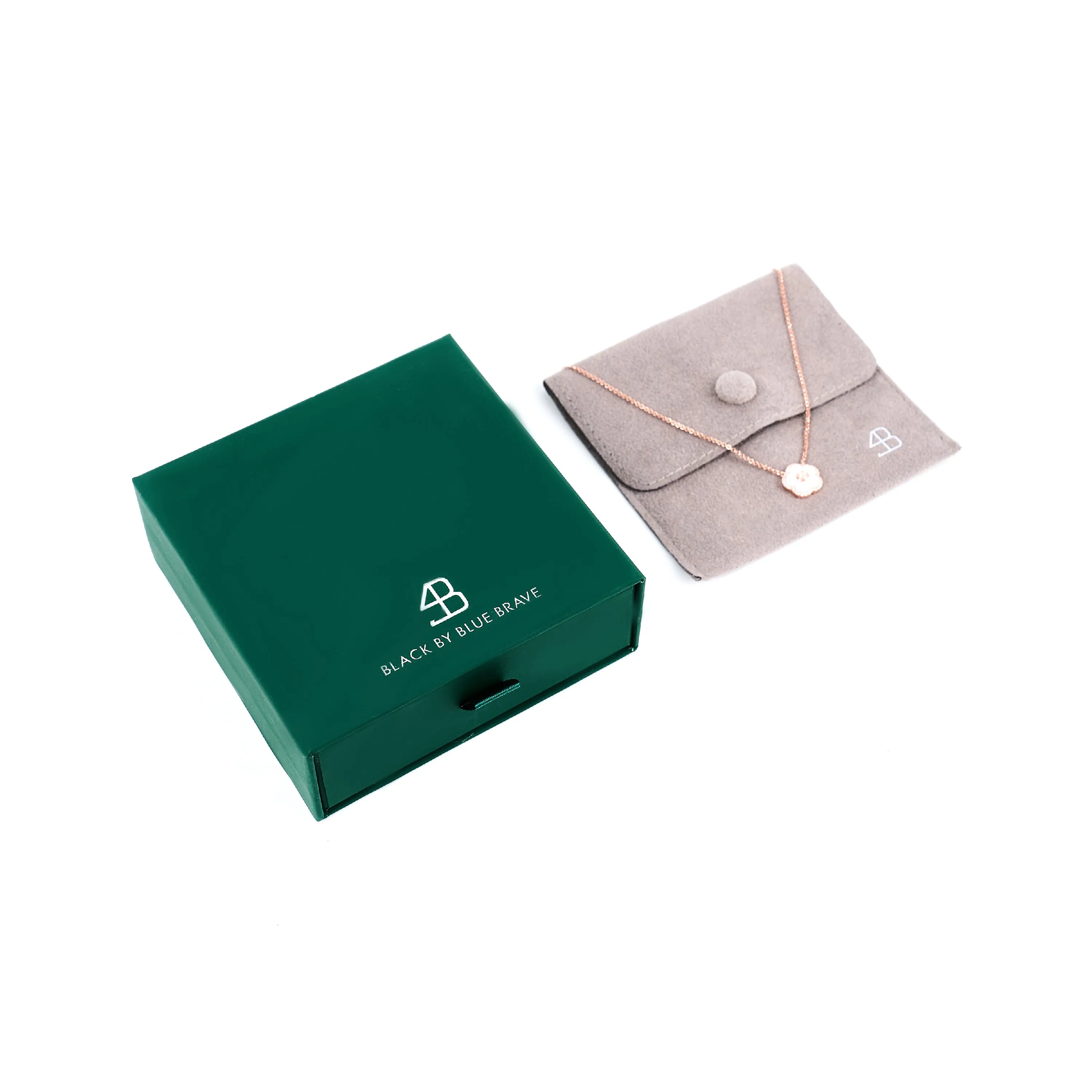Classic Flower Necklace Brass 18k Rosegold Plating & Pink Ceramic 420-650mm With Sliding Clasp