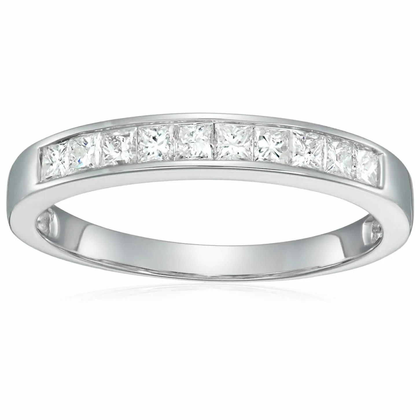 Classic Princess-cut Diamond Wedding Band