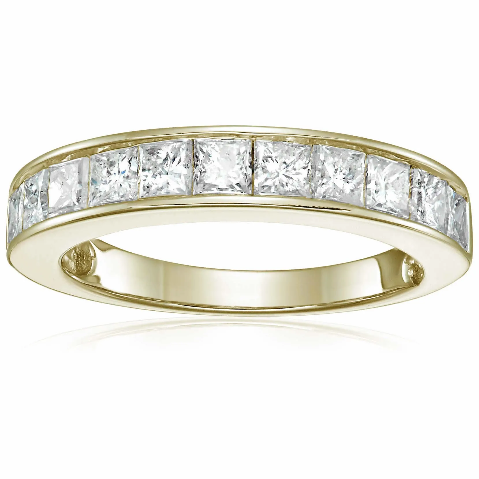Classic Princess-cut Diamond Wedding Band