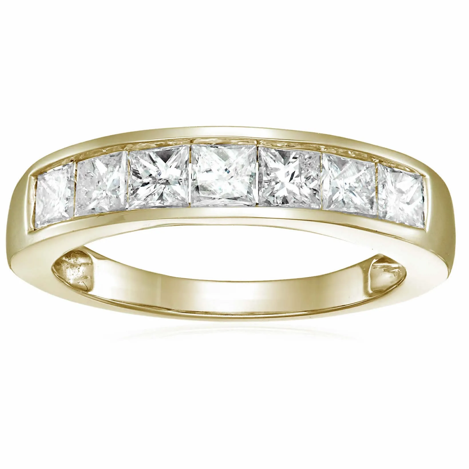 Classic Princess-cut Diamond Wedding Band