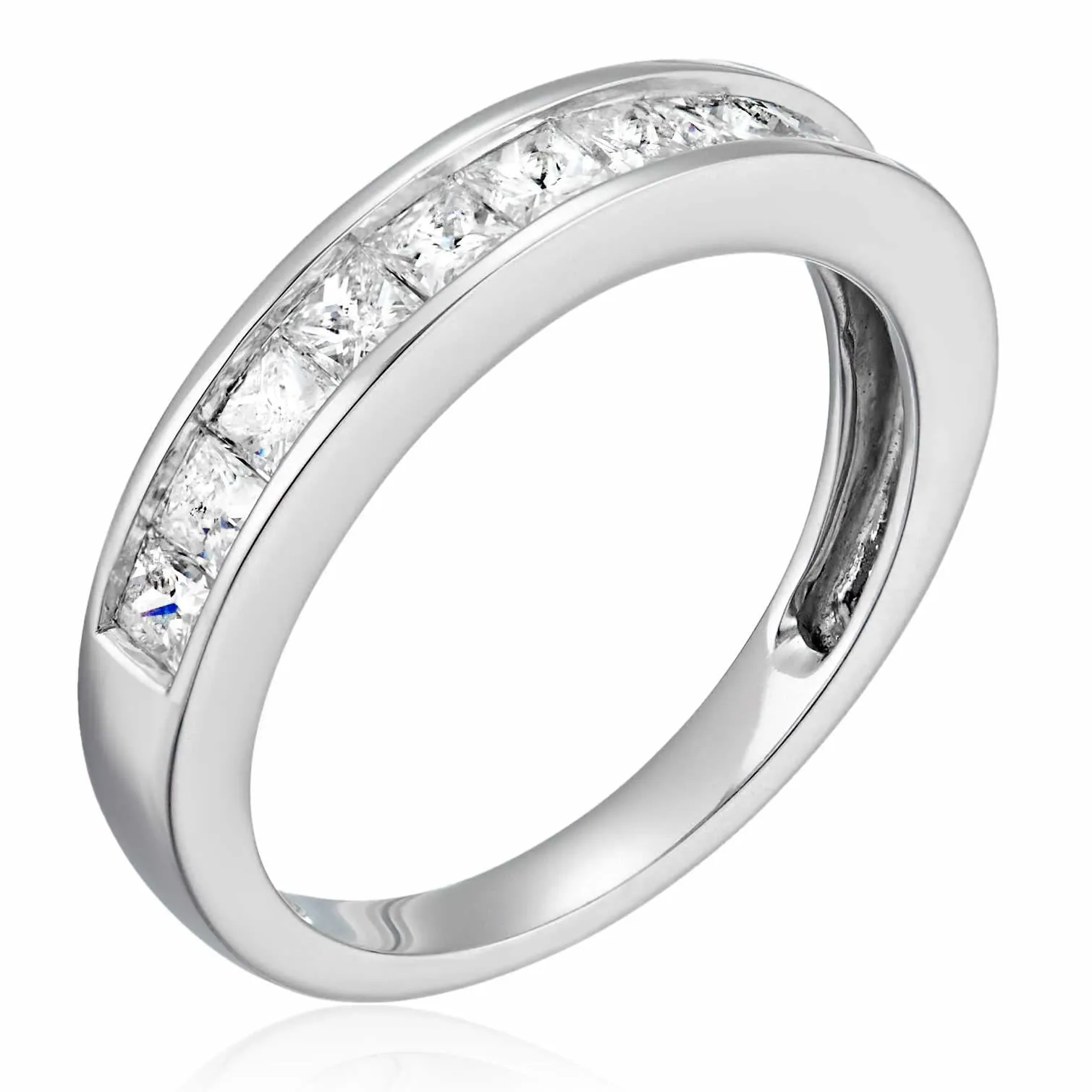 Classic Princess-cut Diamond Wedding Band