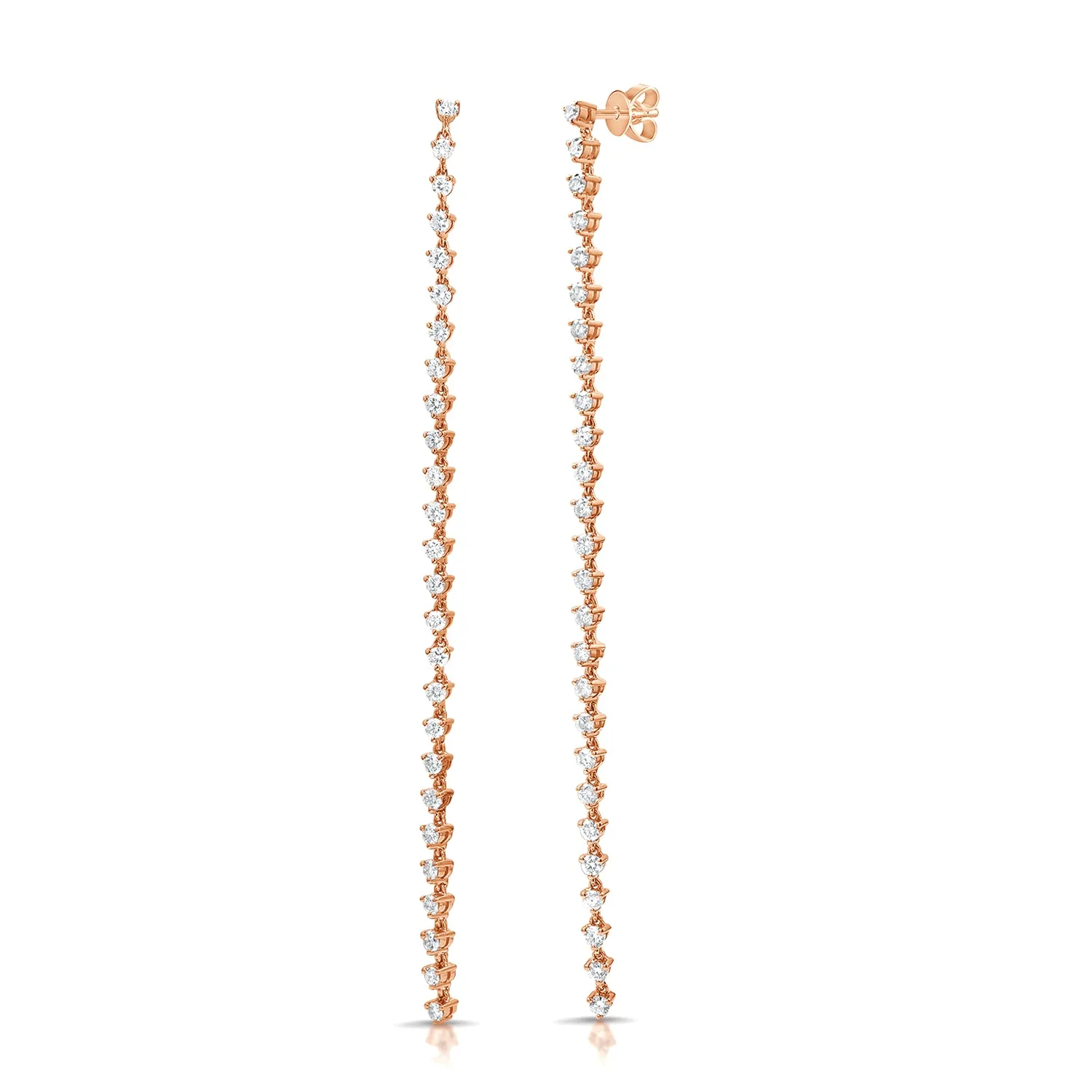 Classic Round Diamond Duster Earring