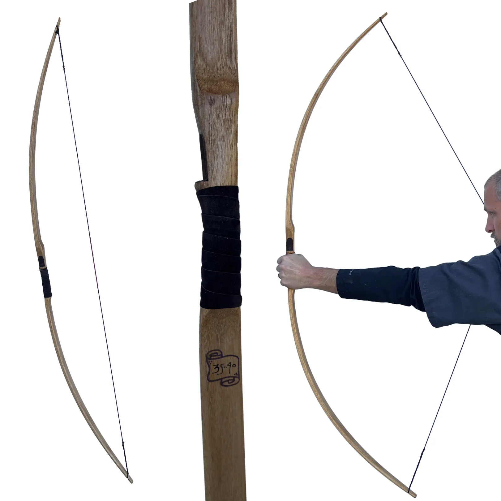Classic Traditional Longbow - 65"