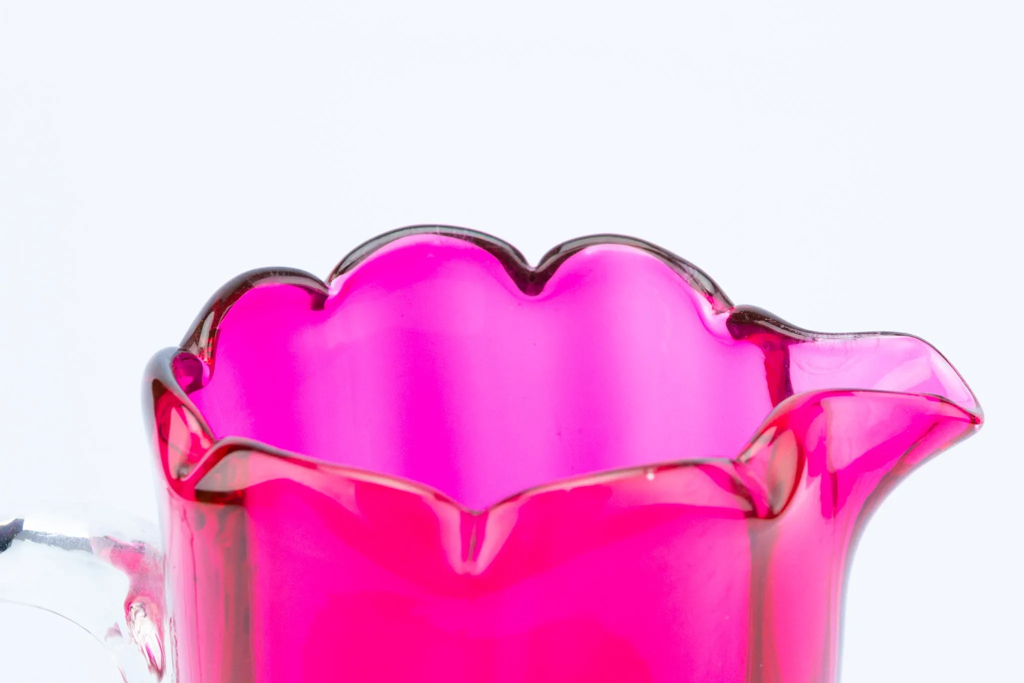 Cranberry Red Glass Jug, English Circa 1900