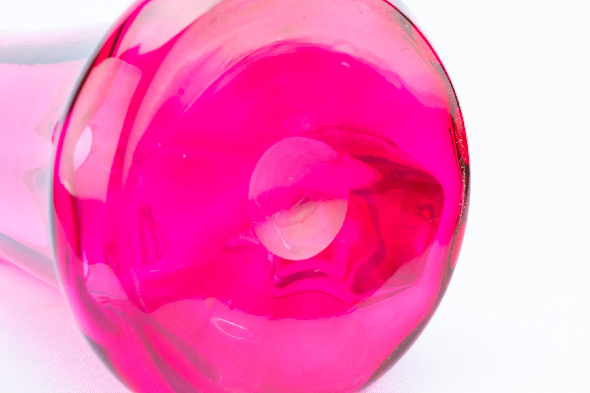 Cranberry Red Glass Jug, English Circa 1900