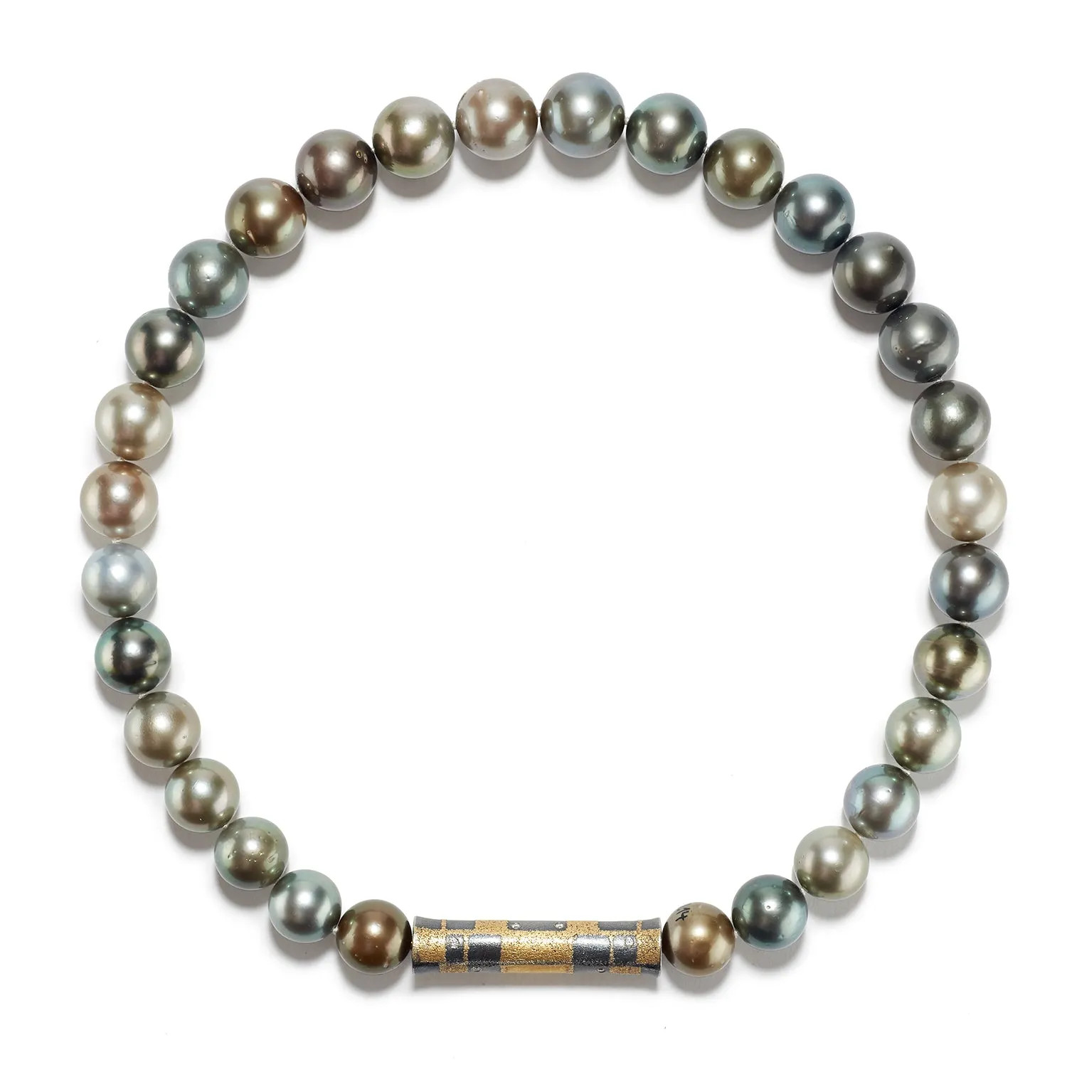 Cylinder Clasp with Diamond
