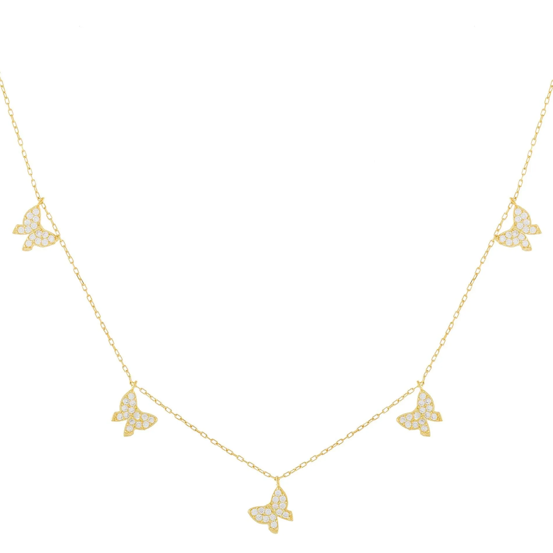 CZ Butterfly Necklace