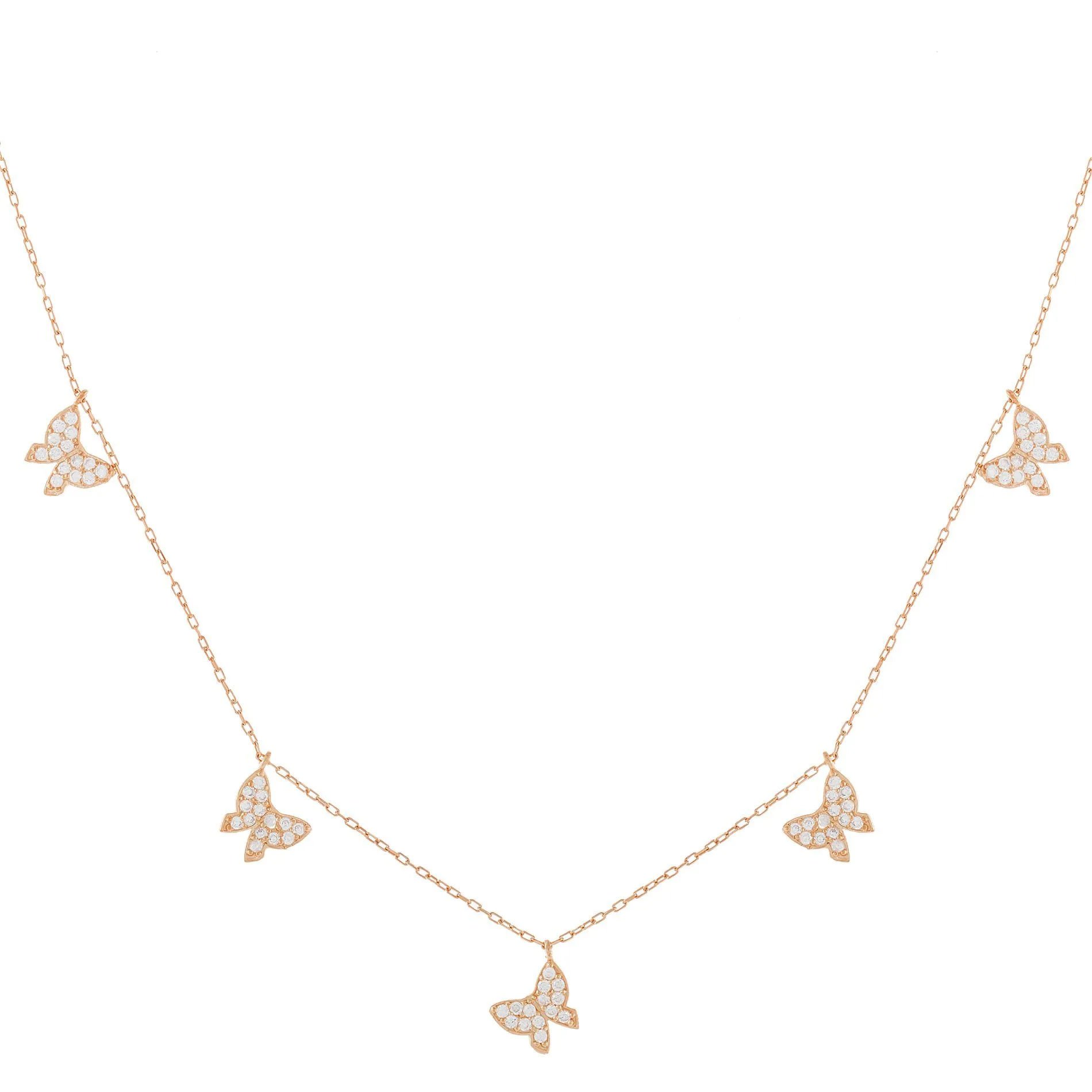 CZ Butterfly Necklace