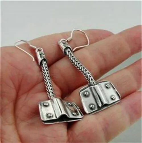 Dangle Earrings 925 Sterling Silver Artistic Handmade Hadar Designers(H) SALE
