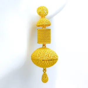 Dazzling Lavish 22k Gold Earrings