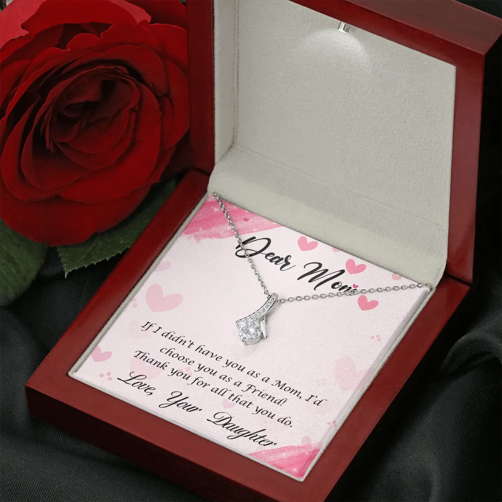 Dear Mom - Thank You For All That You Do (Limited Time Offer) - Alluring Beauty Necklace