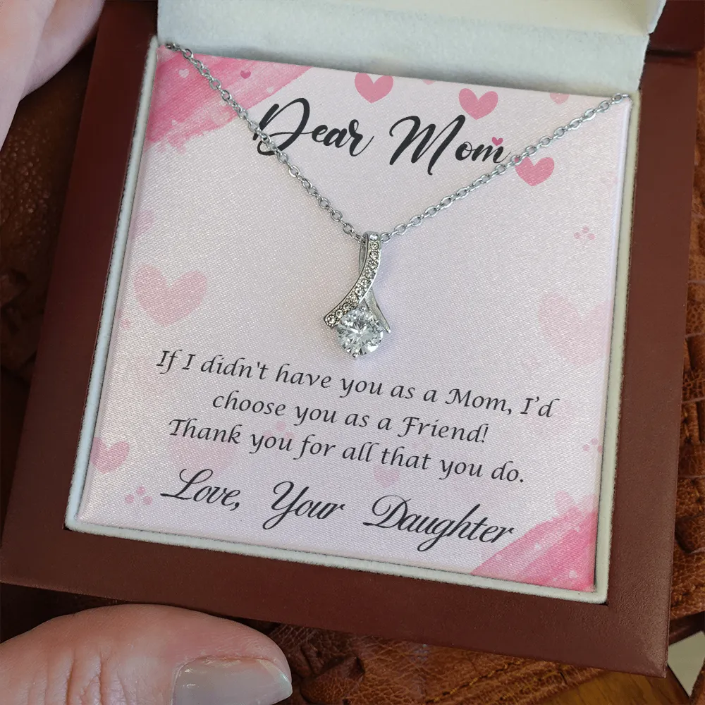 Dear Mom - Thank You For All That You Do (Limited Time Offer) - Alluring Beauty Necklace