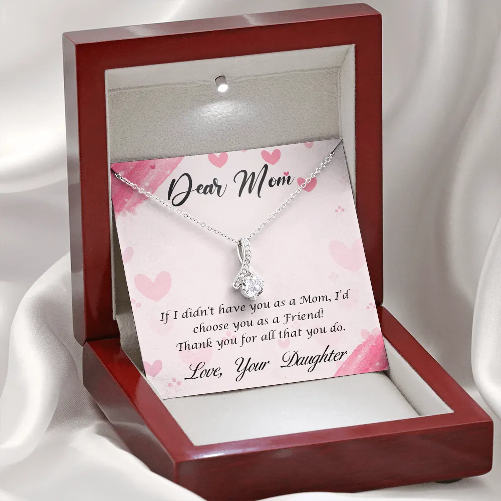 Dear Mom - Thank You For All That You Do (Limited Time Offer) - Alluring Beauty Necklace
