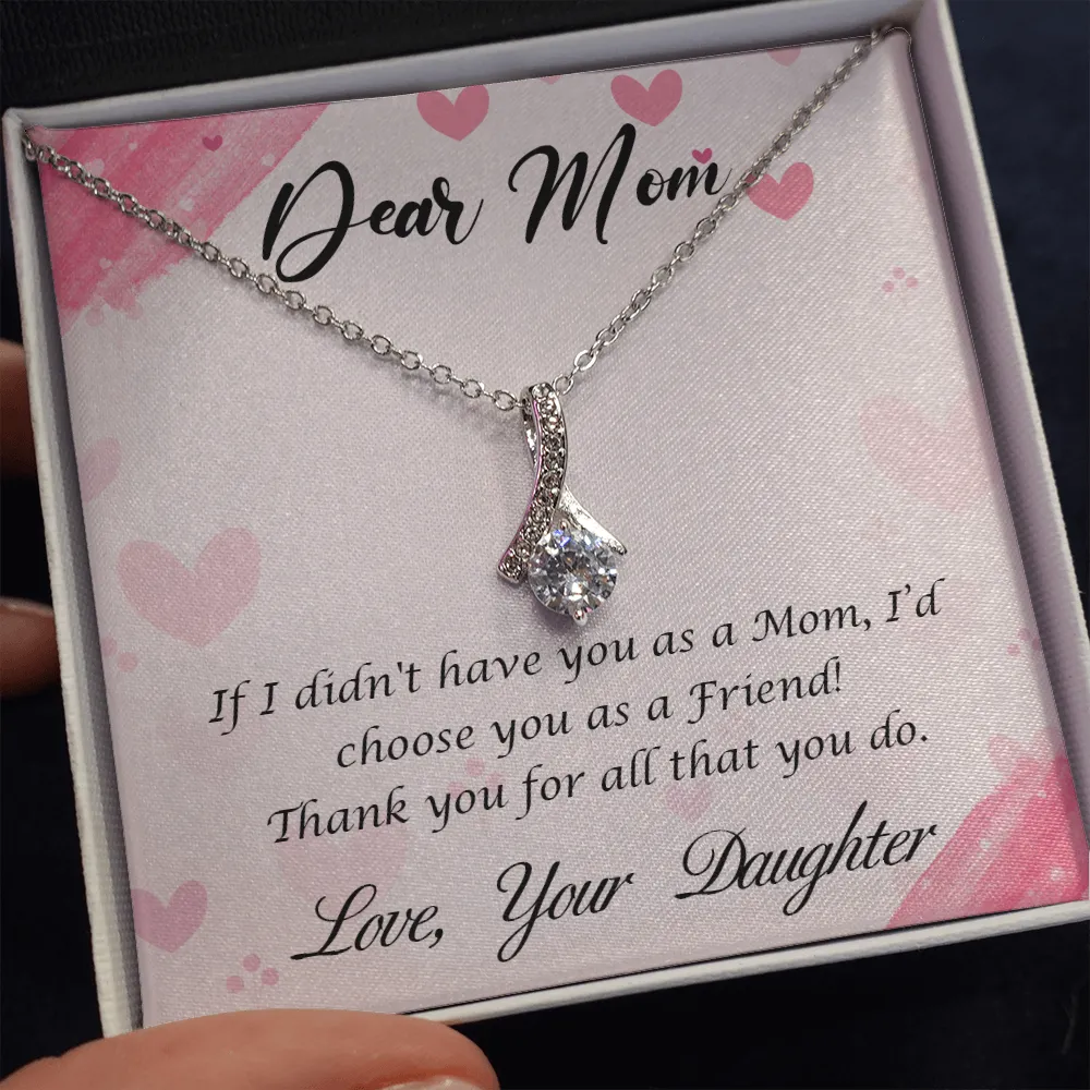 Dear Mom - Thank You For All That You Do (Limited Time Offer) - Alluring Beauty Necklace