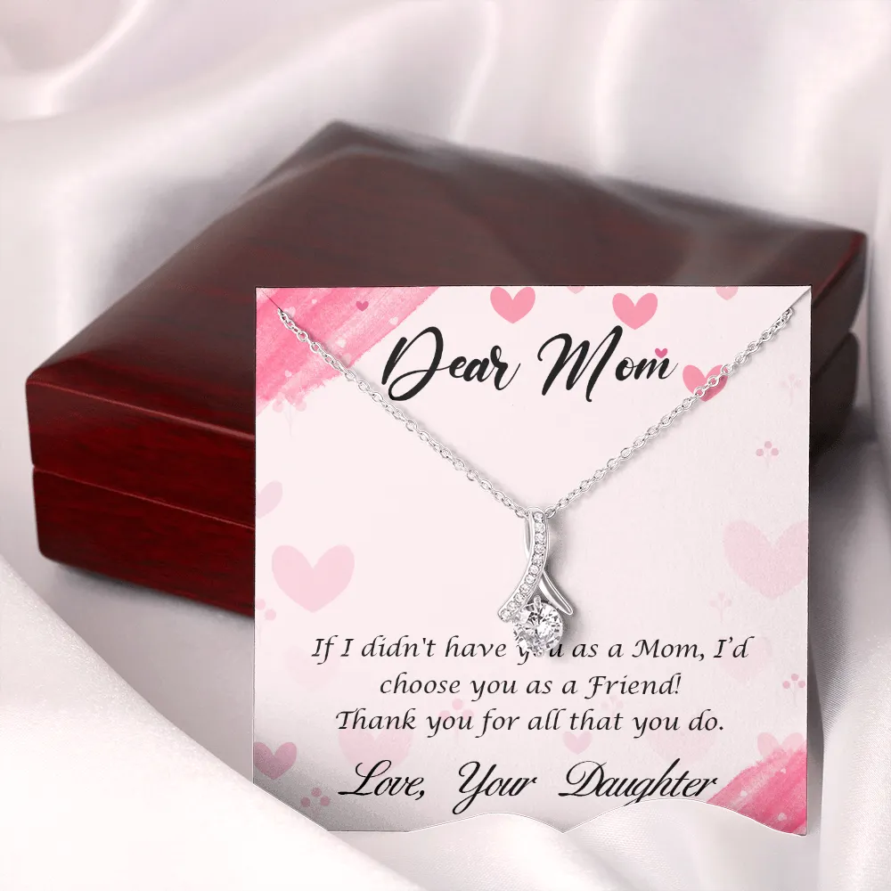 Dear Mom - Thank You For All That You Do (Limited Time Offer) - Alluring Beauty Necklace