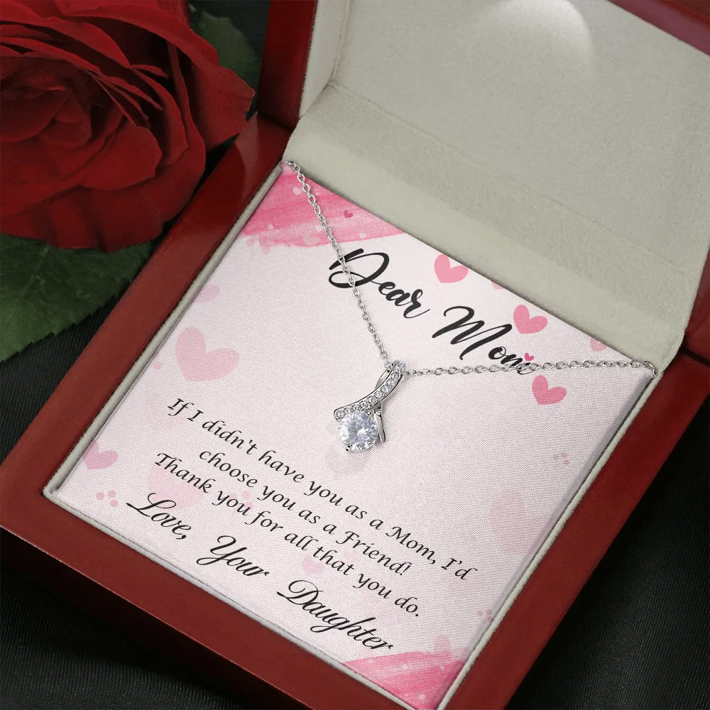Dear Mom - Thank You For All That You Do (Limited Time Offer) - Alluring Beauty Necklace