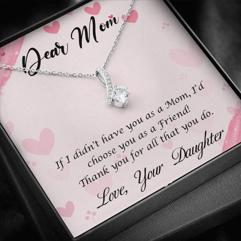 Dear Mom - Thank You For All That You Do (Limited Time Offer) - Alluring Beauty Necklace