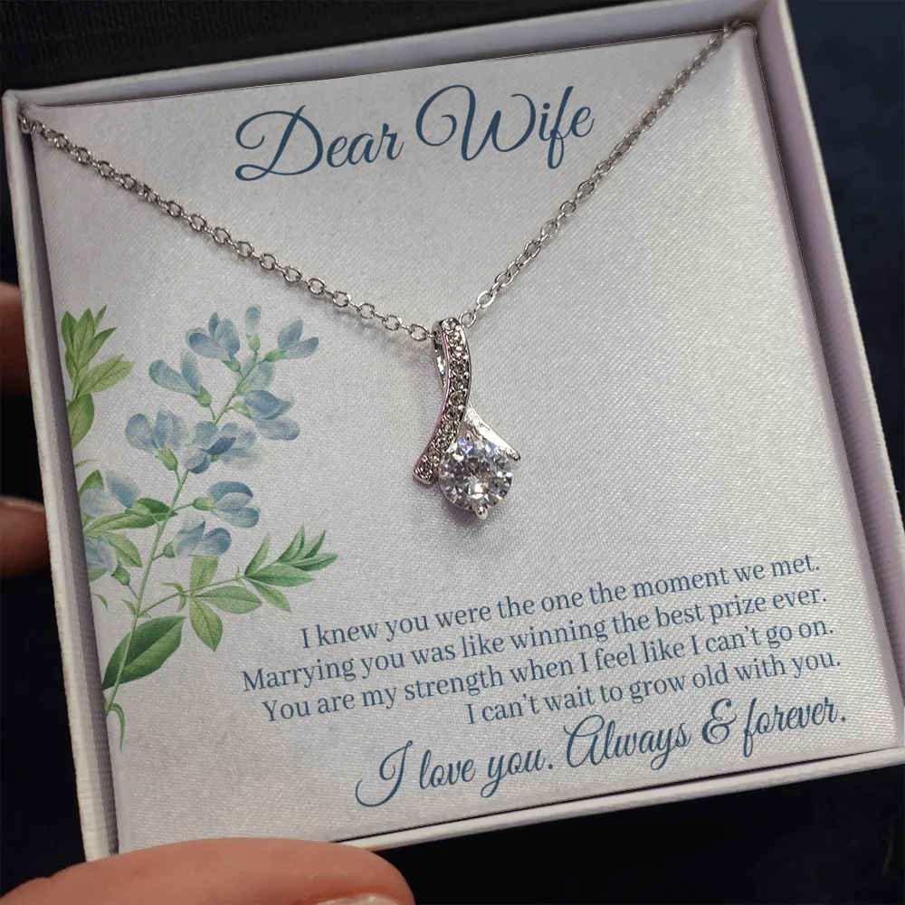 Dear Wife - I Knew You Were The One The Moment We Met! (Limited Time Offer) - Alluring Beauty Necklace