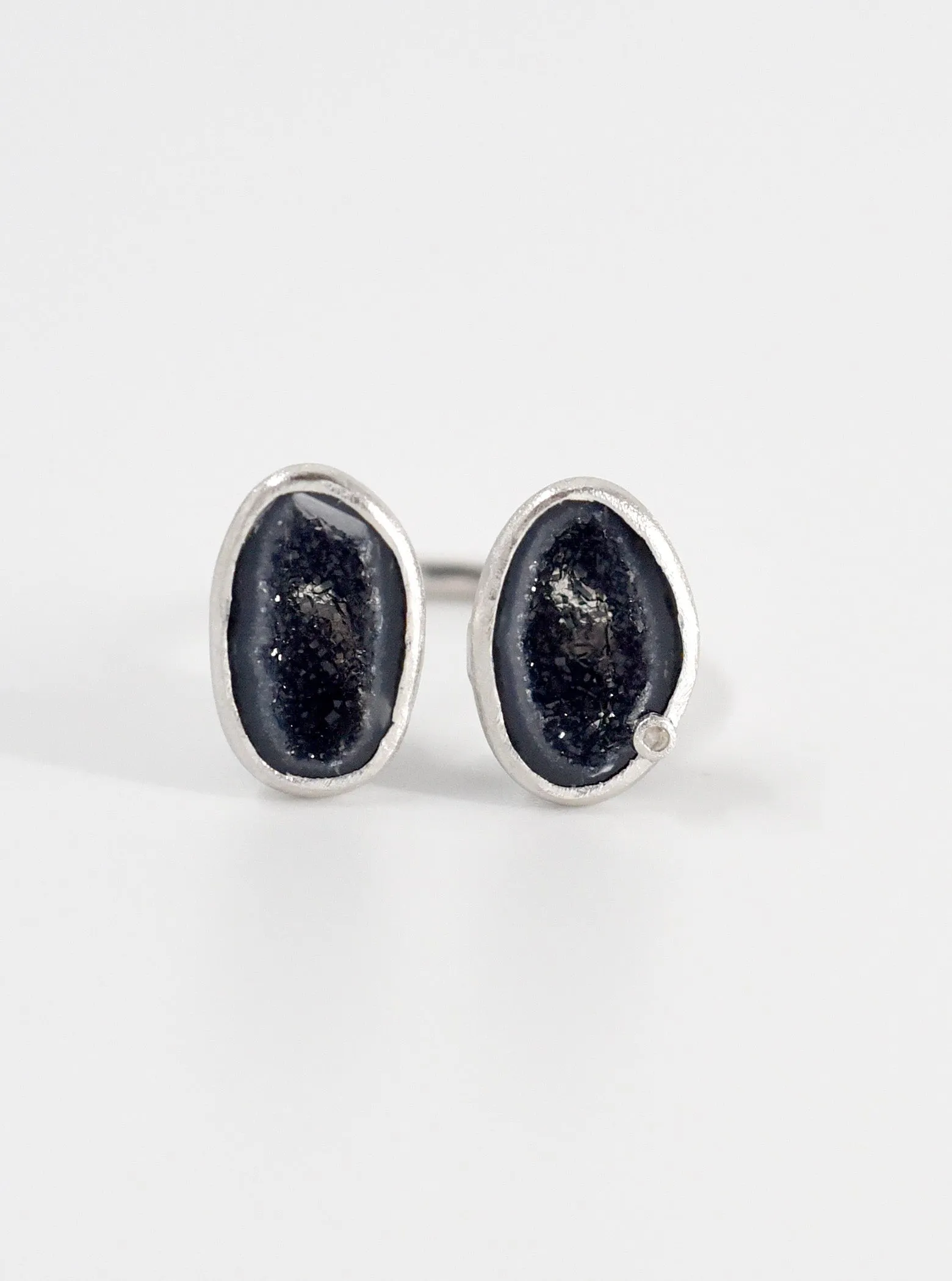 Diamond Double Geode Ring