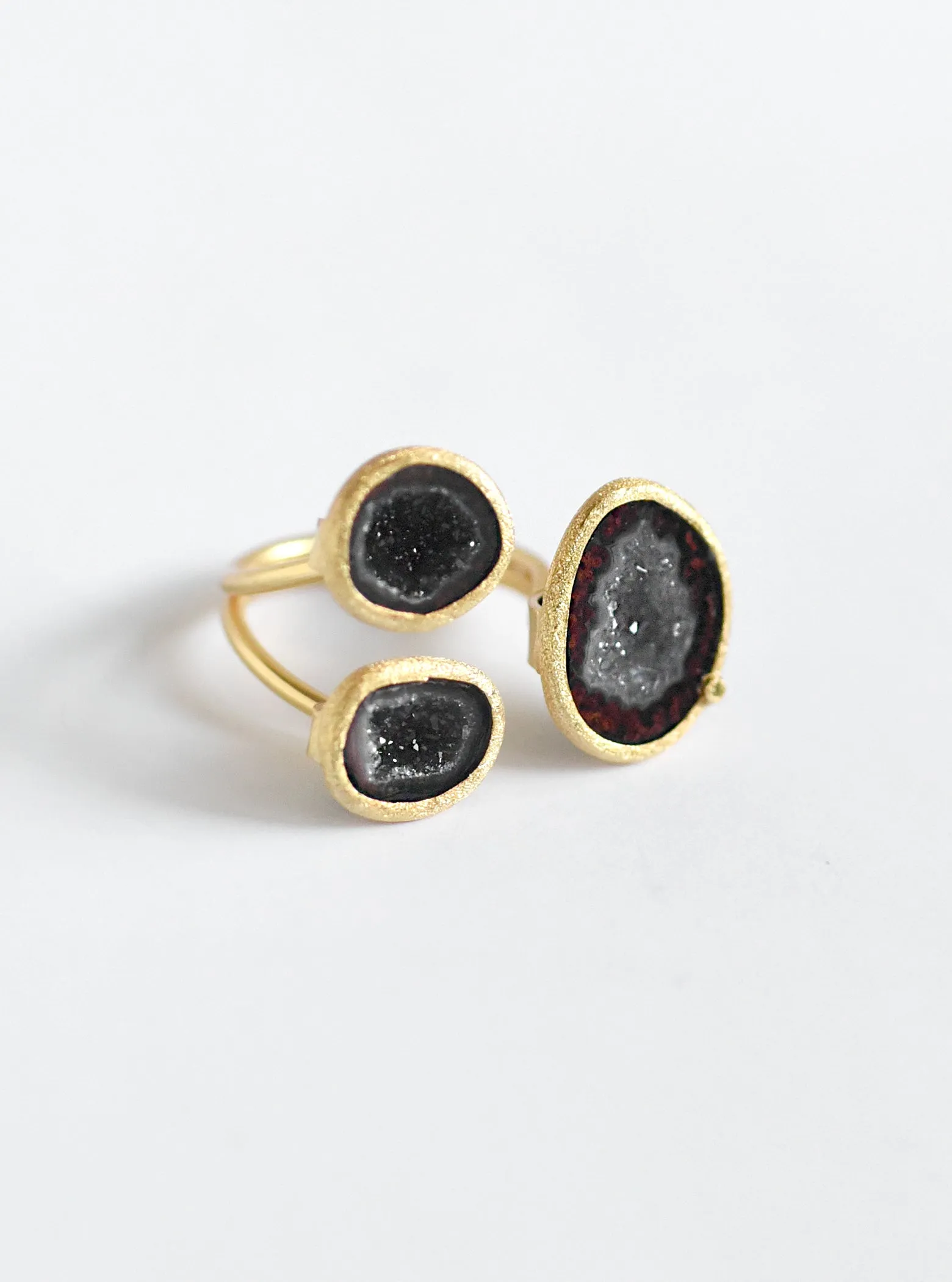 Diamond Triple Geode Ring