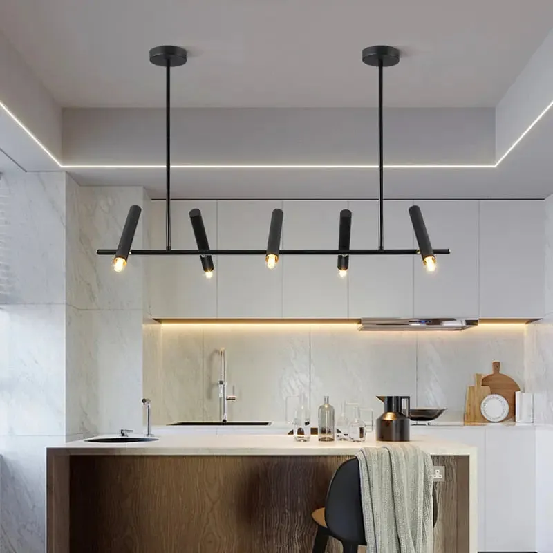 Doreen Modern Black Linear Chandelier