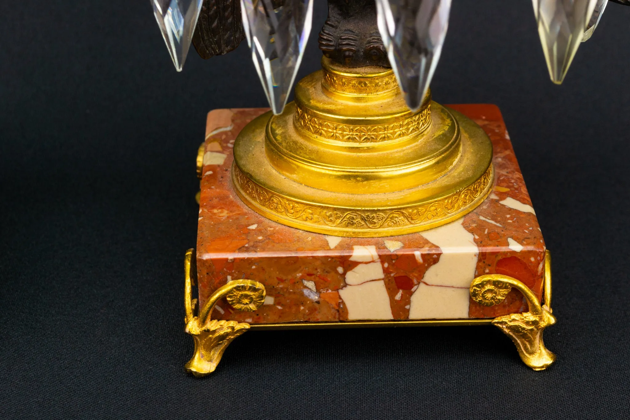 Eagle & Snake Candlesticks, French 19th Century