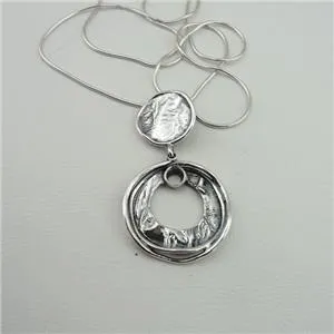 Earrings 925 Sterling Silver Unique Modern Handmade Art Hadar Designers (MS 1003)