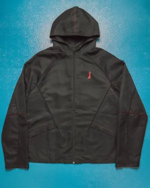 Engineered Jeans Futuristic Tectonic Hooded Panelled Track Top / Jacket (L~XL)