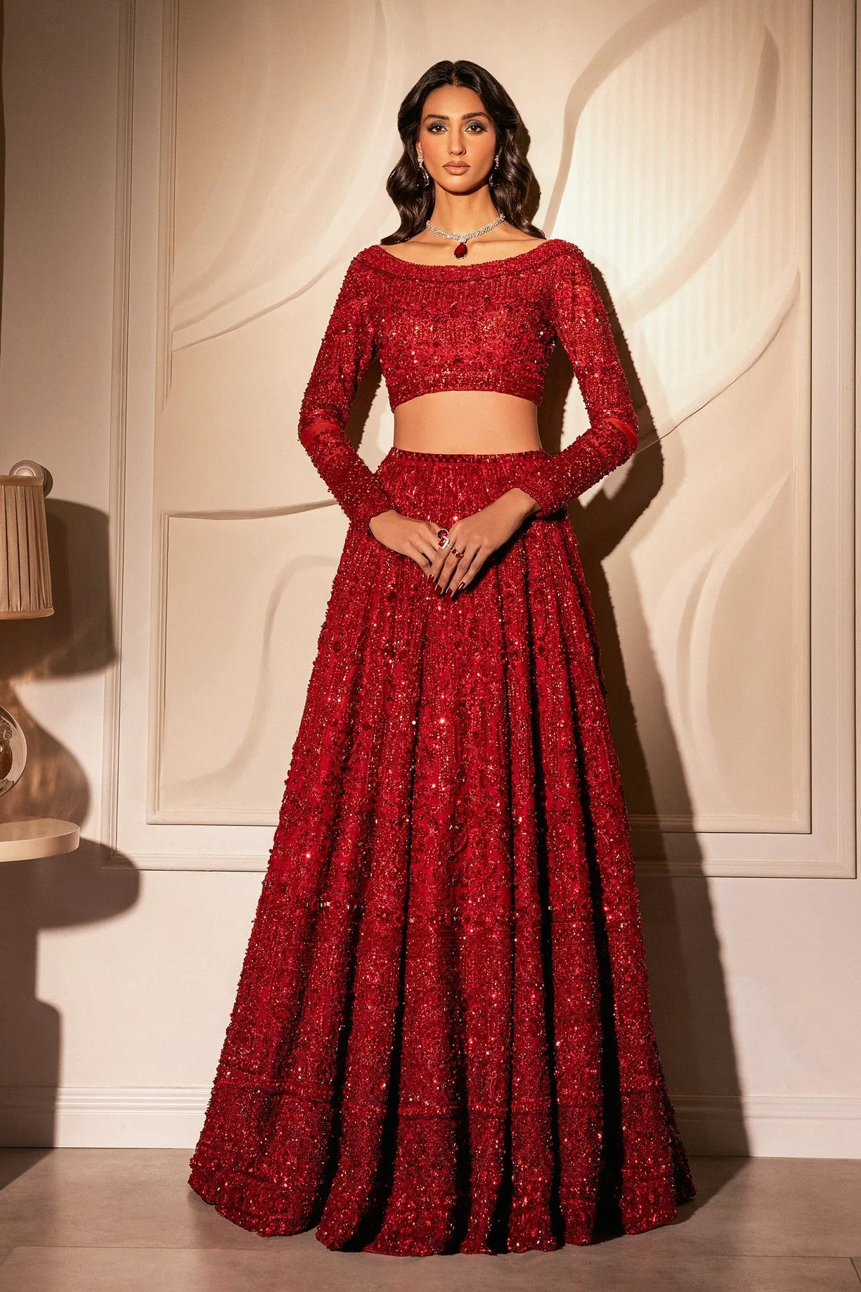 ERUM KHAN STORE | Bridal Couture 25 | Crimson Bloom