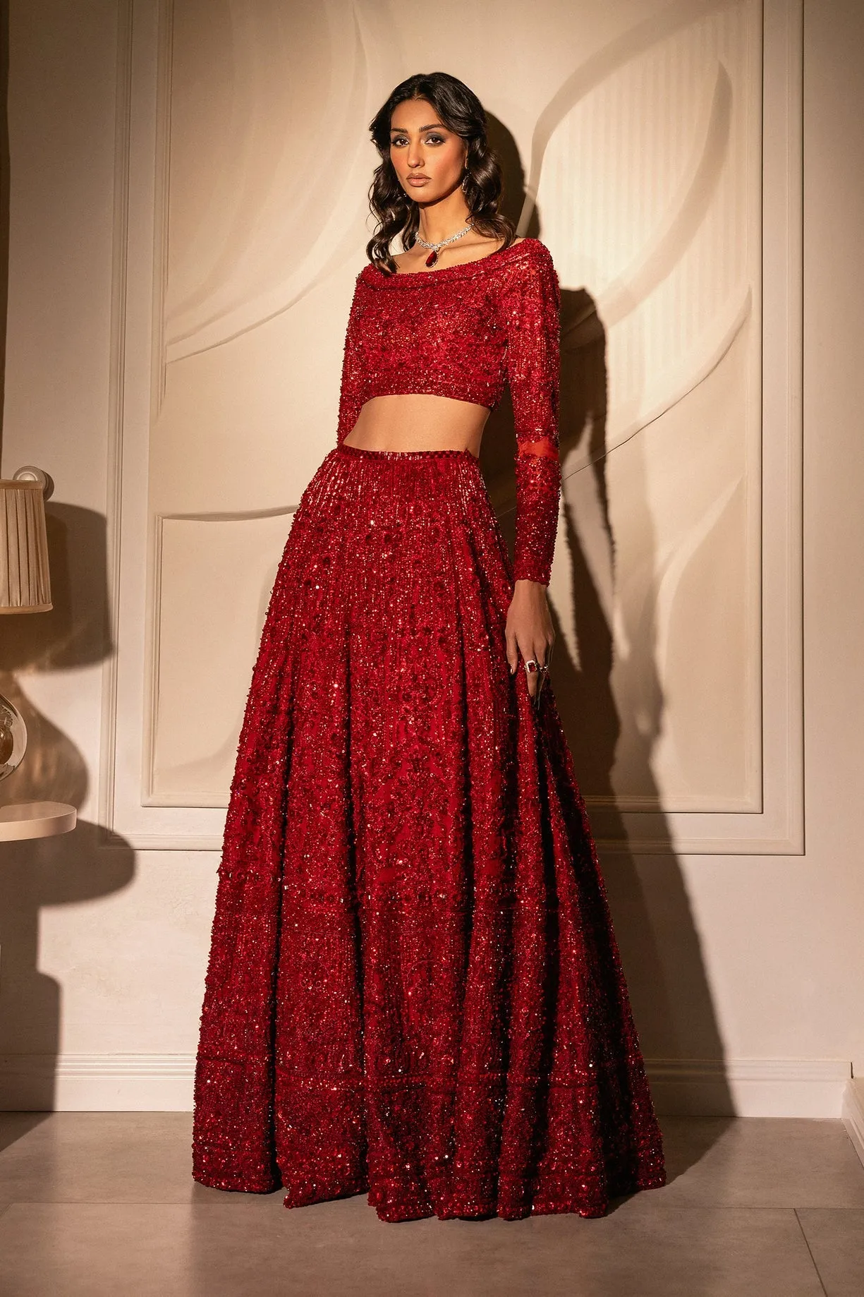 ERUM KHAN STORE | Bridal Couture 25 | Crimson Bloom