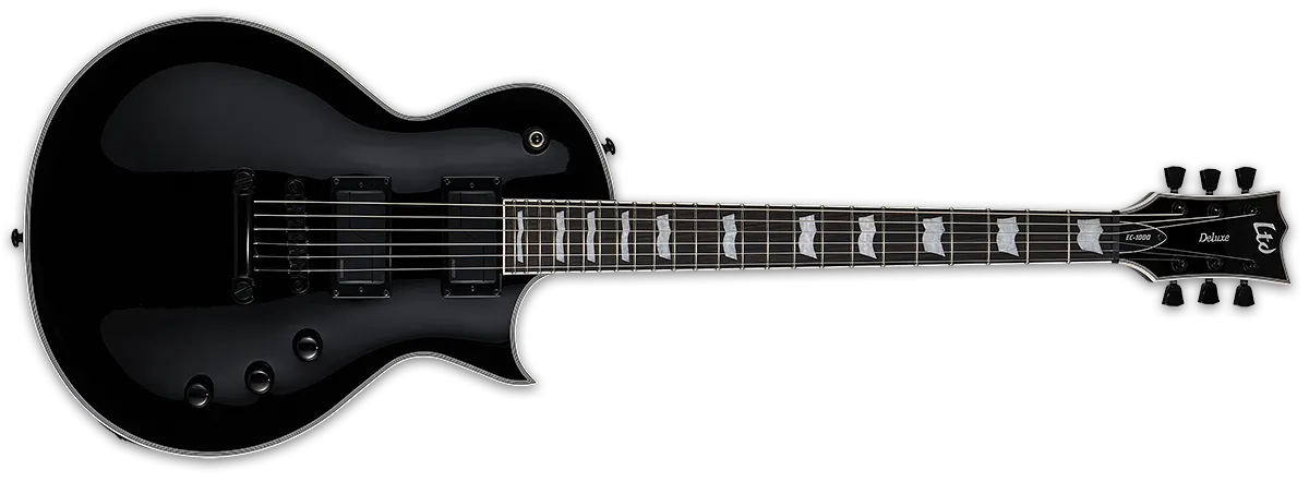 ESP Electric Guitar with Fishman Fluence Pickups in Black LEC1000SBLKF