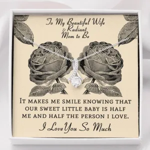 Expecting Mother Necklace Gift - I Love You So Much