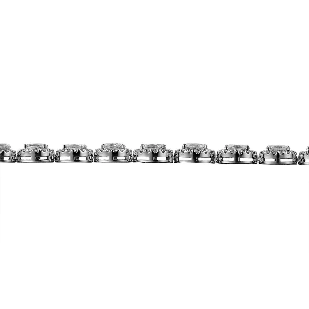 Exquisite 13.56CT T.W. Oval-Cut Statement Diamond Necklace