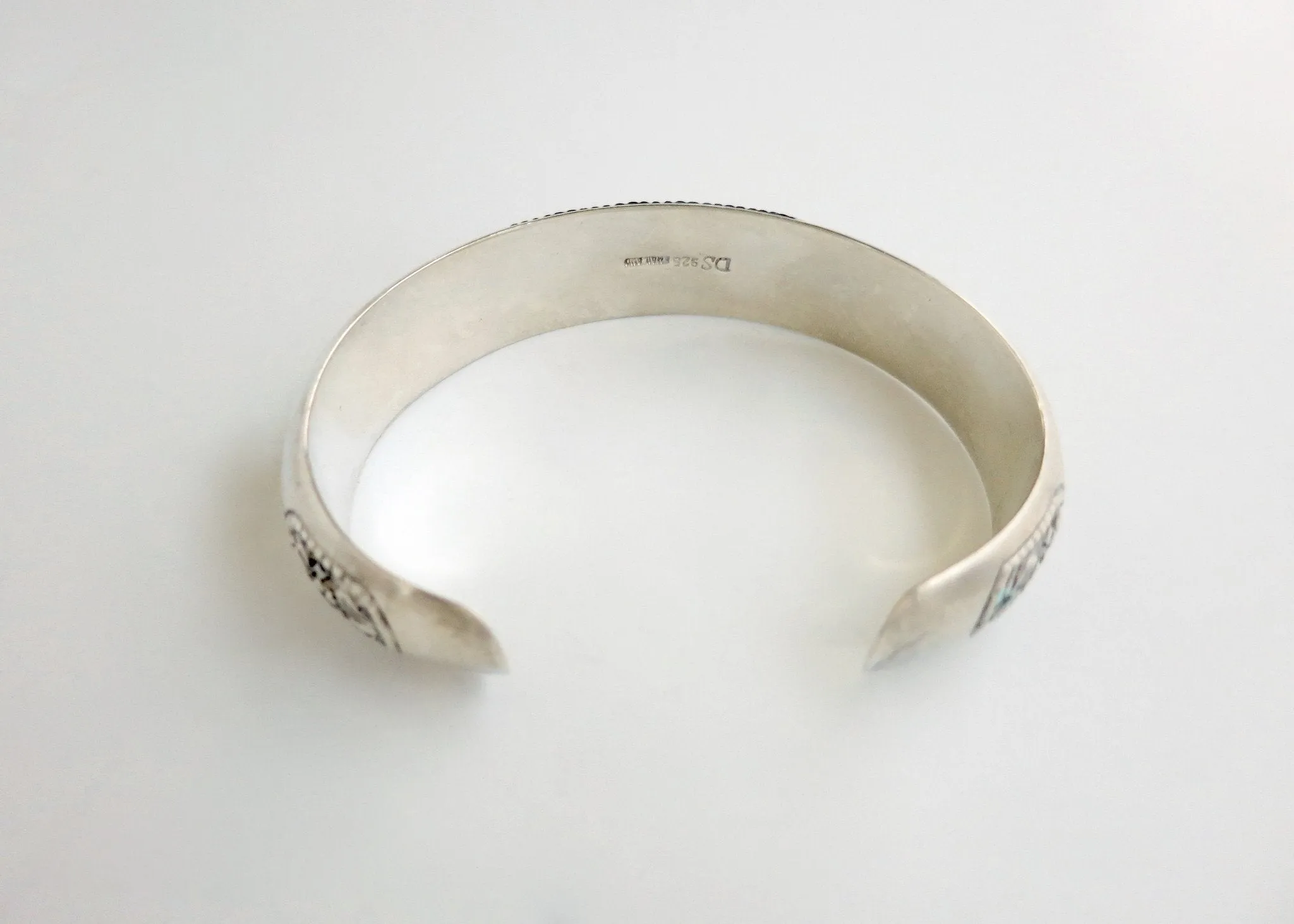Exquisite traditional chase work bracelet from Thailand