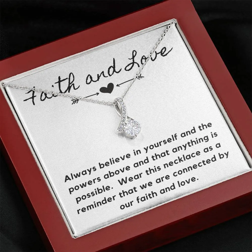 Faith and Love-Alluring Beauty Solitaire Necklace