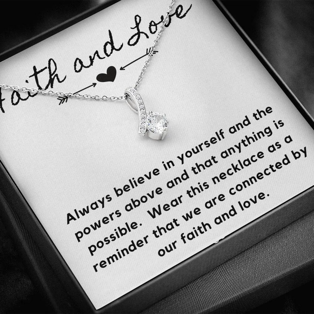 Faith and Love-Alluring Beauty Solitaire Necklace