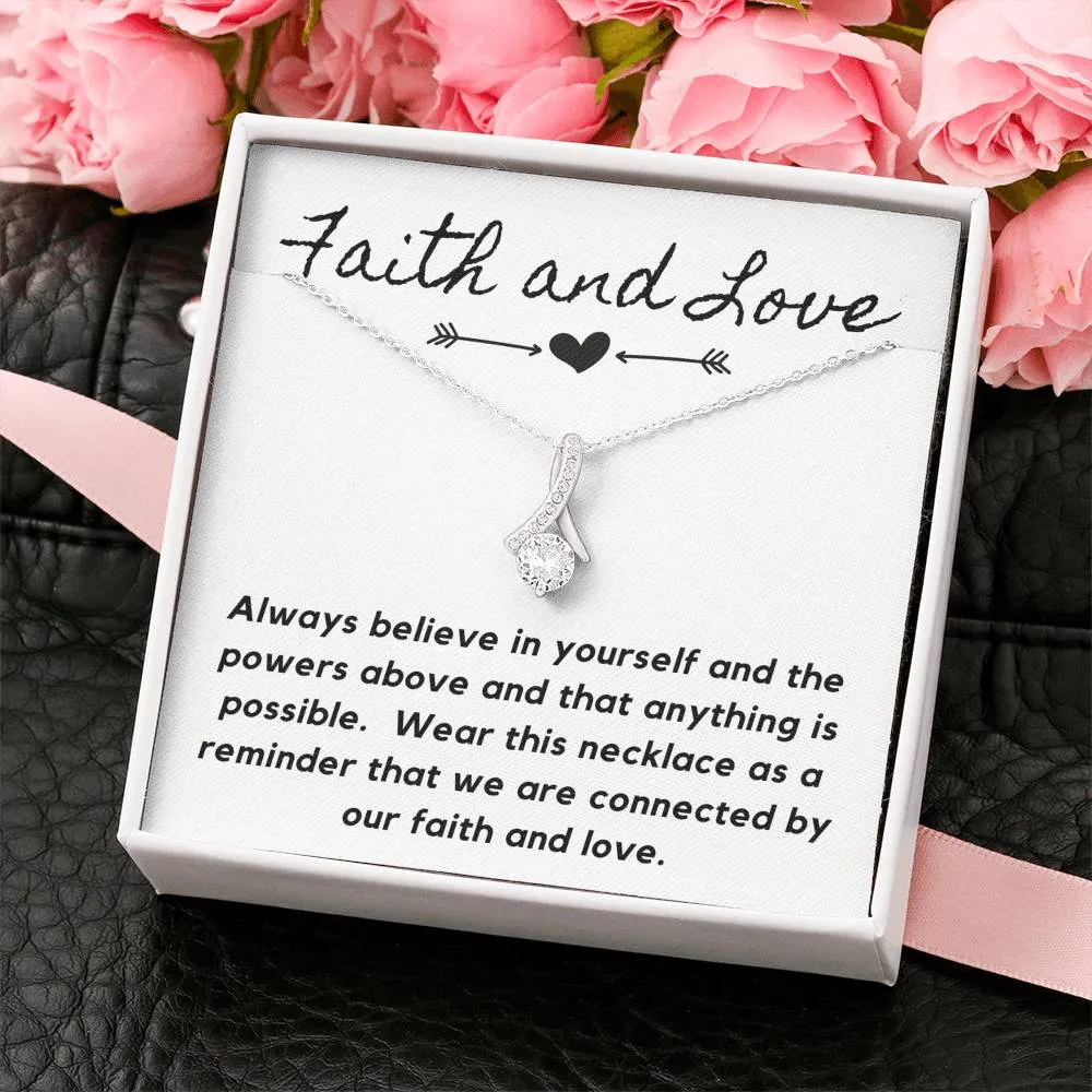 Faith and Love-Alluring Beauty Solitaire Necklace