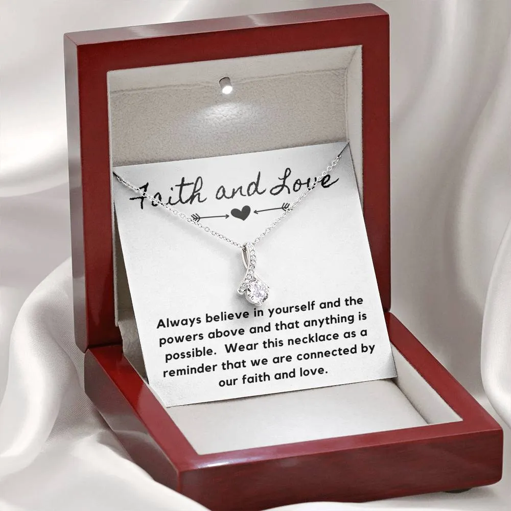 Faith and Love-Alluring Beauty Solitaire Necklace